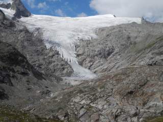Blick auf Gletscher