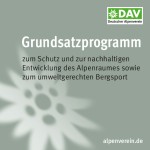 Broschüre DAV Grundsatzprogramm Naturschutz